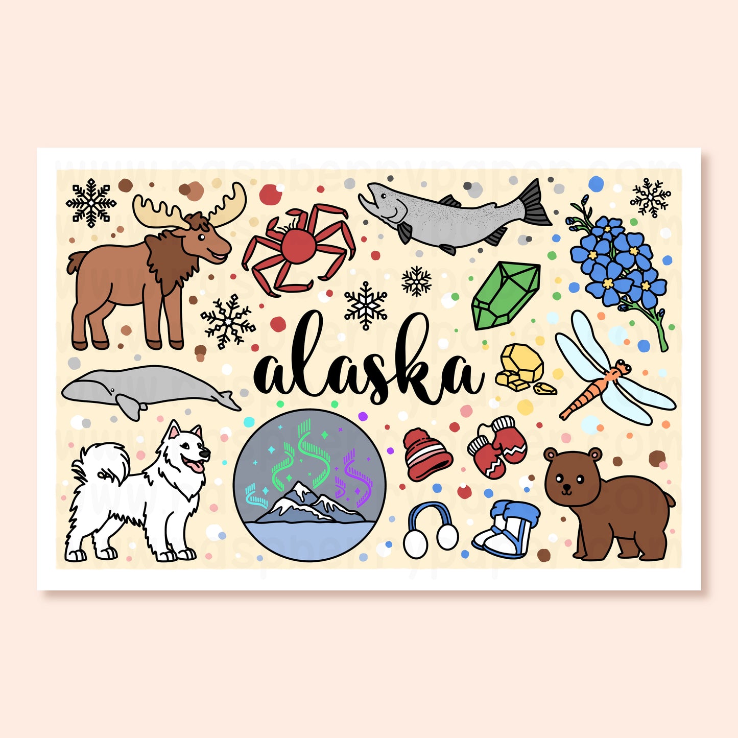 Alaska State Postcard