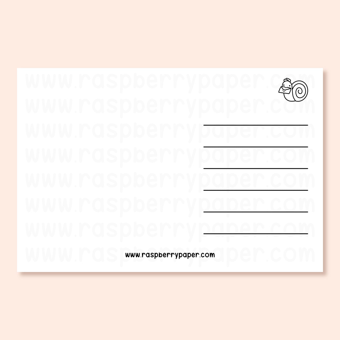 Valentine's Snails Postcard