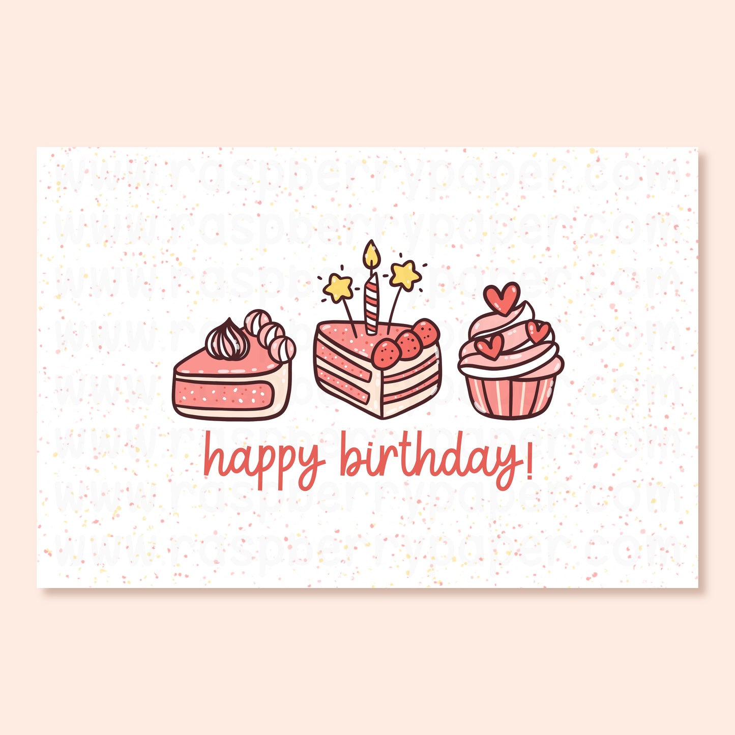 Birthday Sweets Postcard