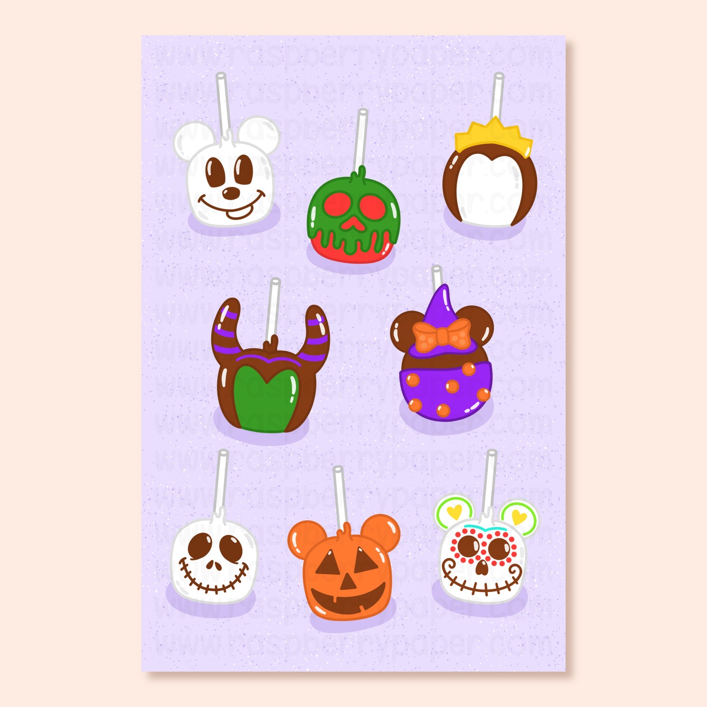 Candy Apples Postcard