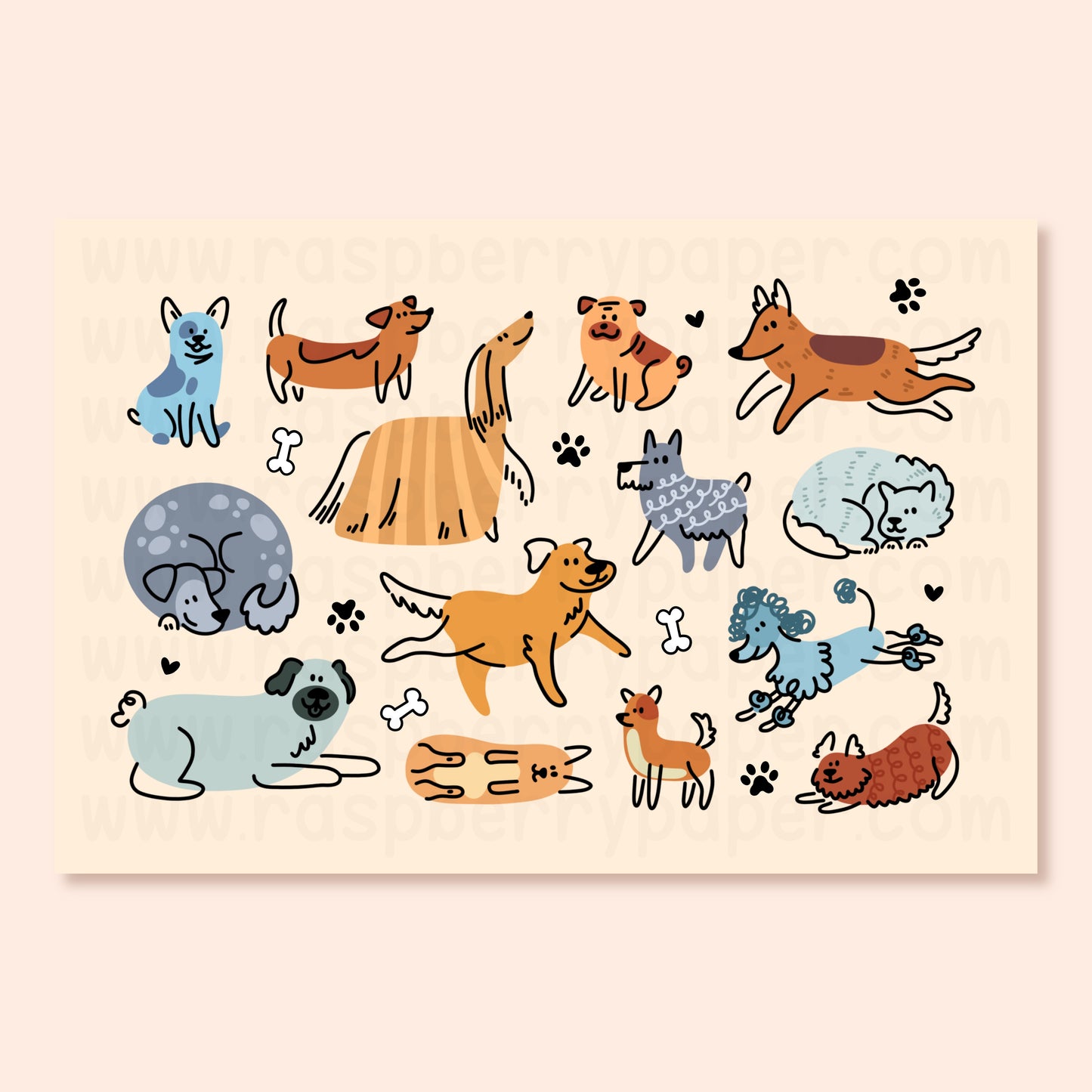 Dogs Postcard