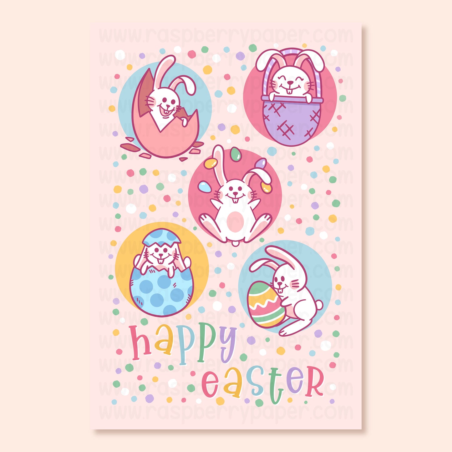 Easter Bunnies Postcard