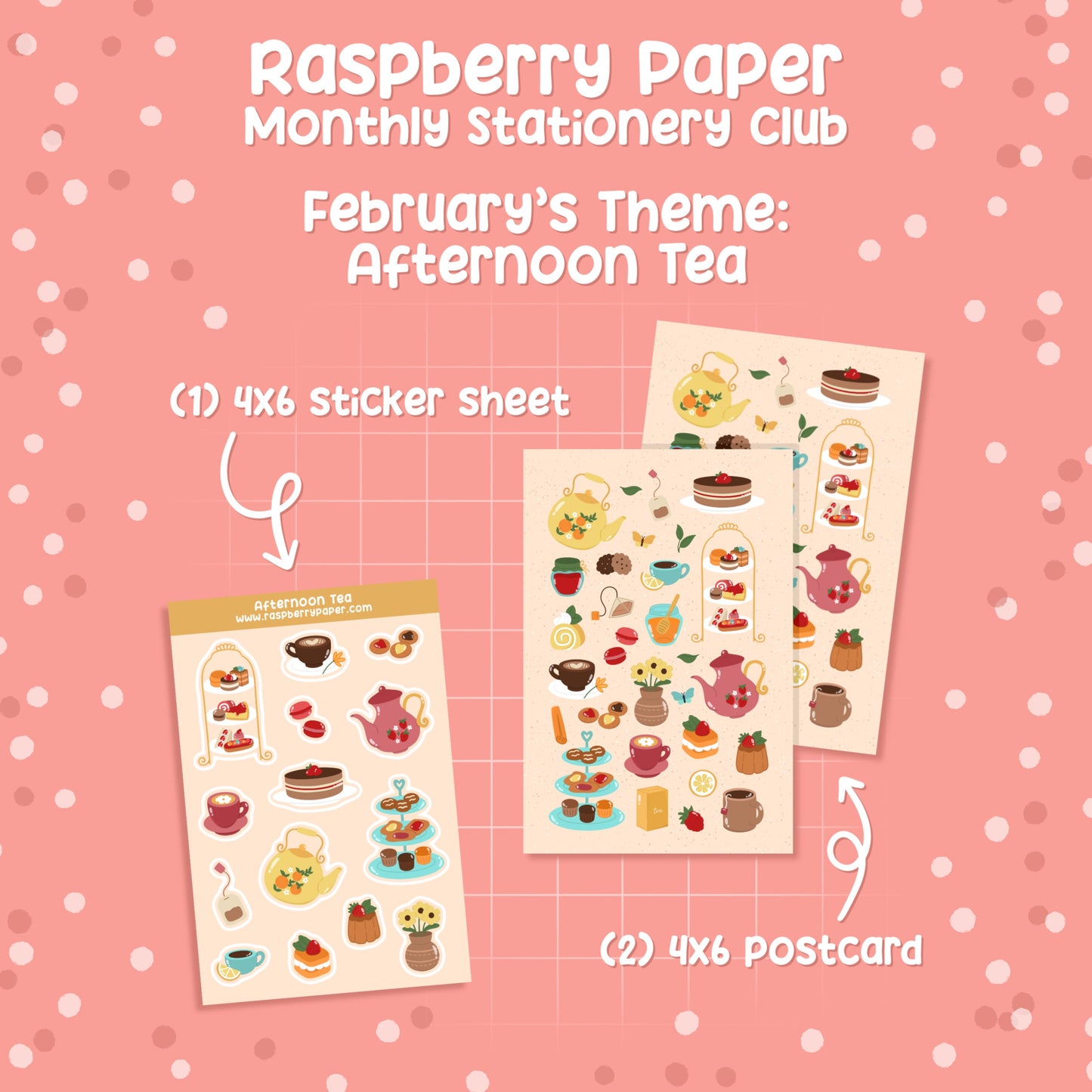 Raspberry Paper Monthly Stationery Club