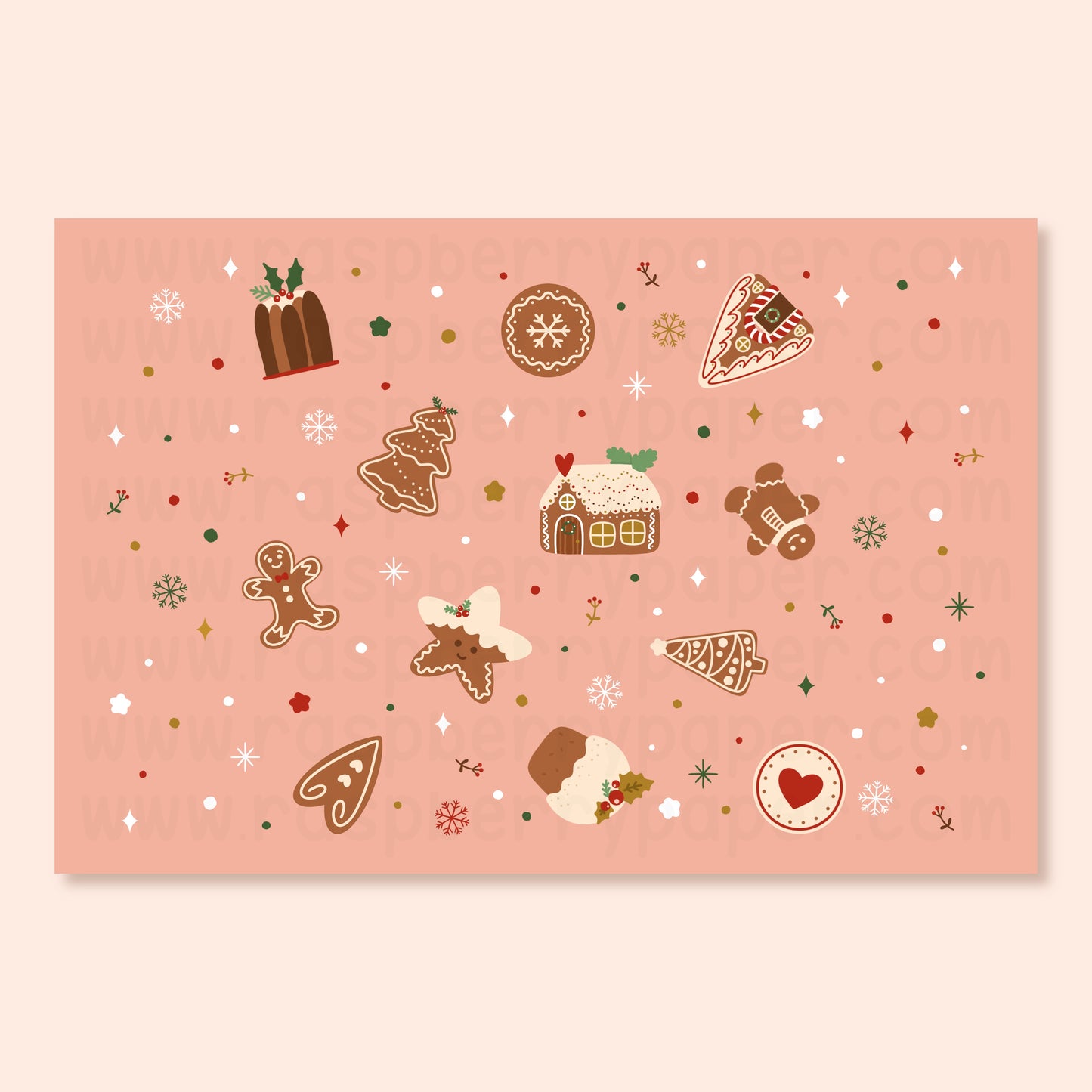 Gingerbread Postcard
