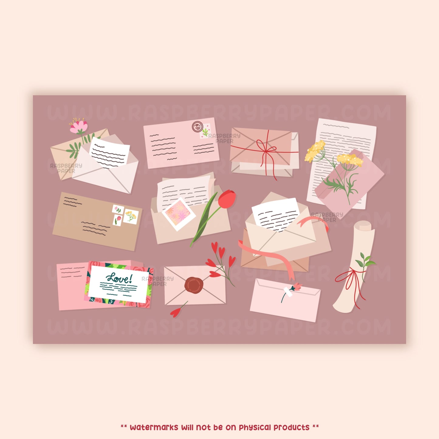 Sent With Love Postcard
