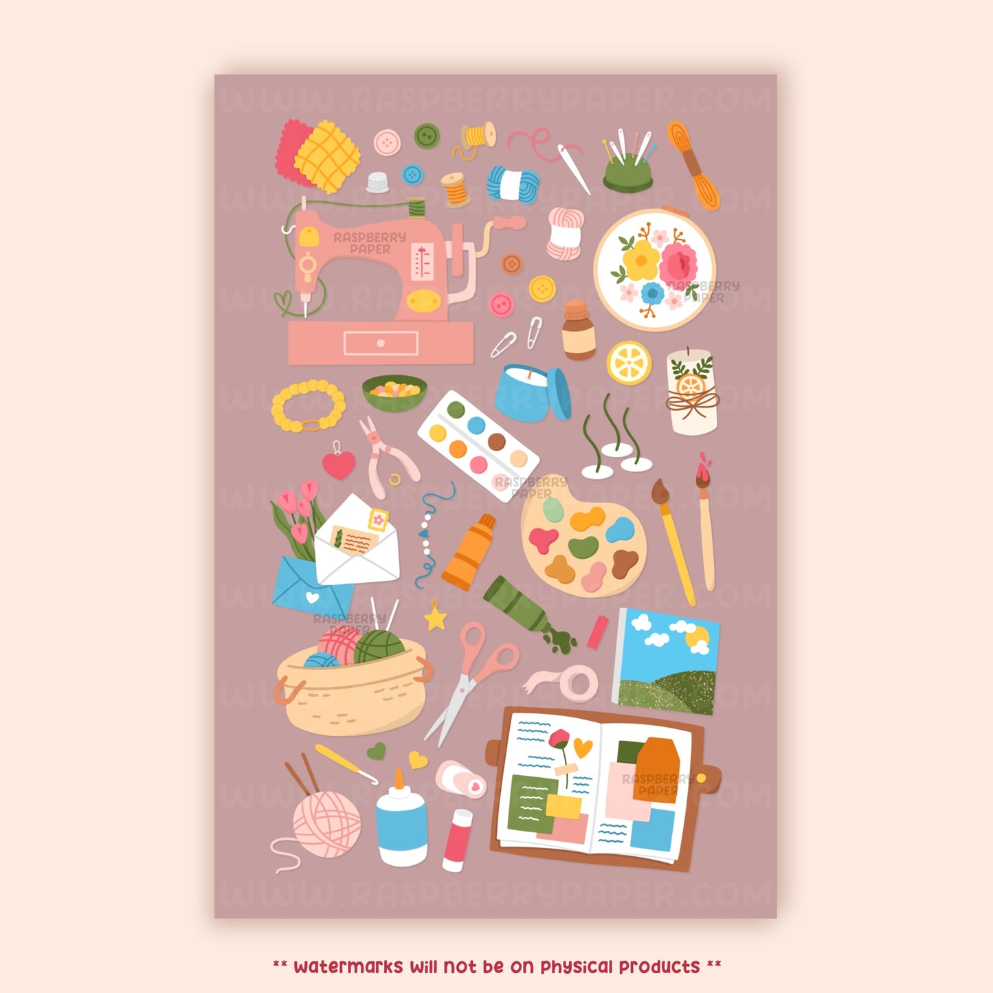 Crafty Hobbies Postcard