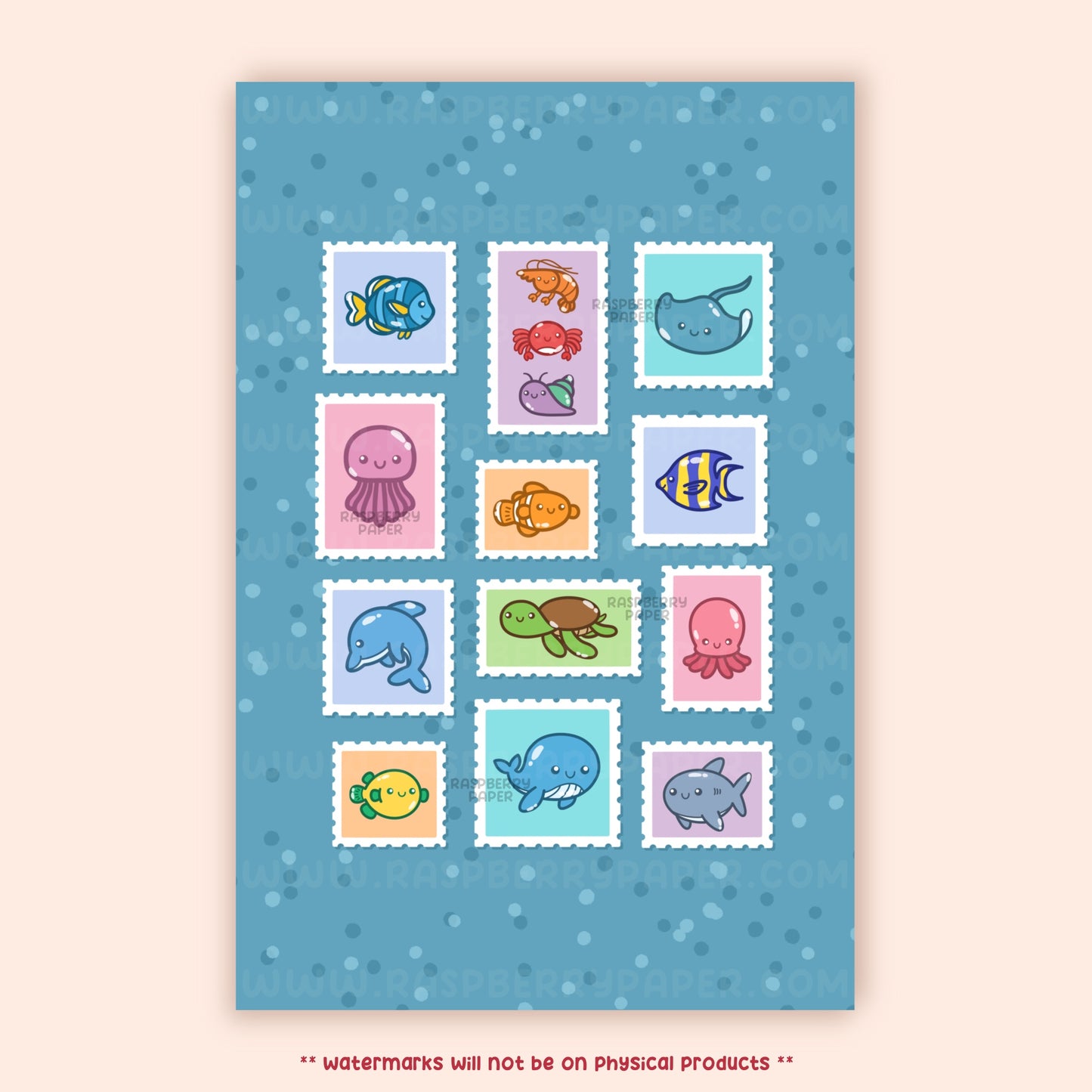 Ocean Friend Stamps Postcard