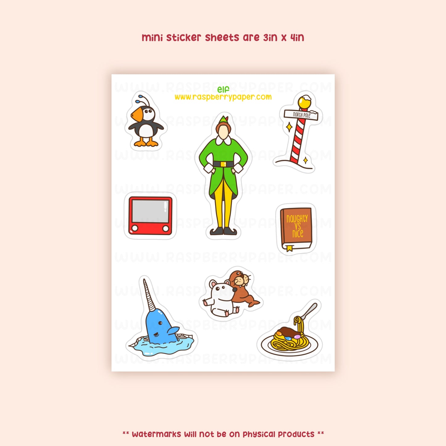 Elf Sticker Sheet