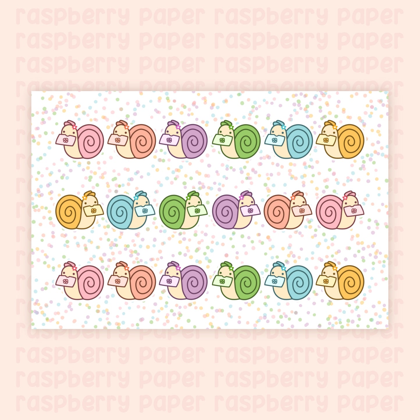 Spring Snails Postcard