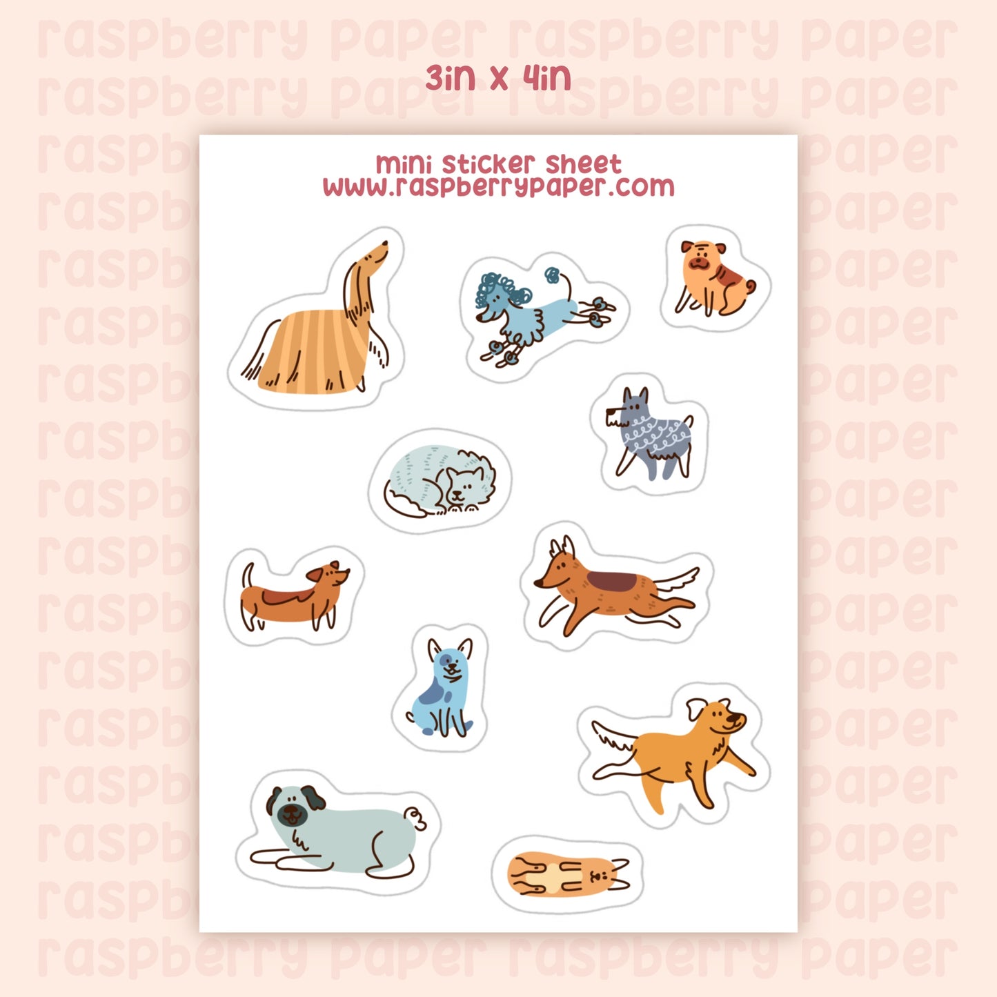 Dogs Mini Sticker Sheet