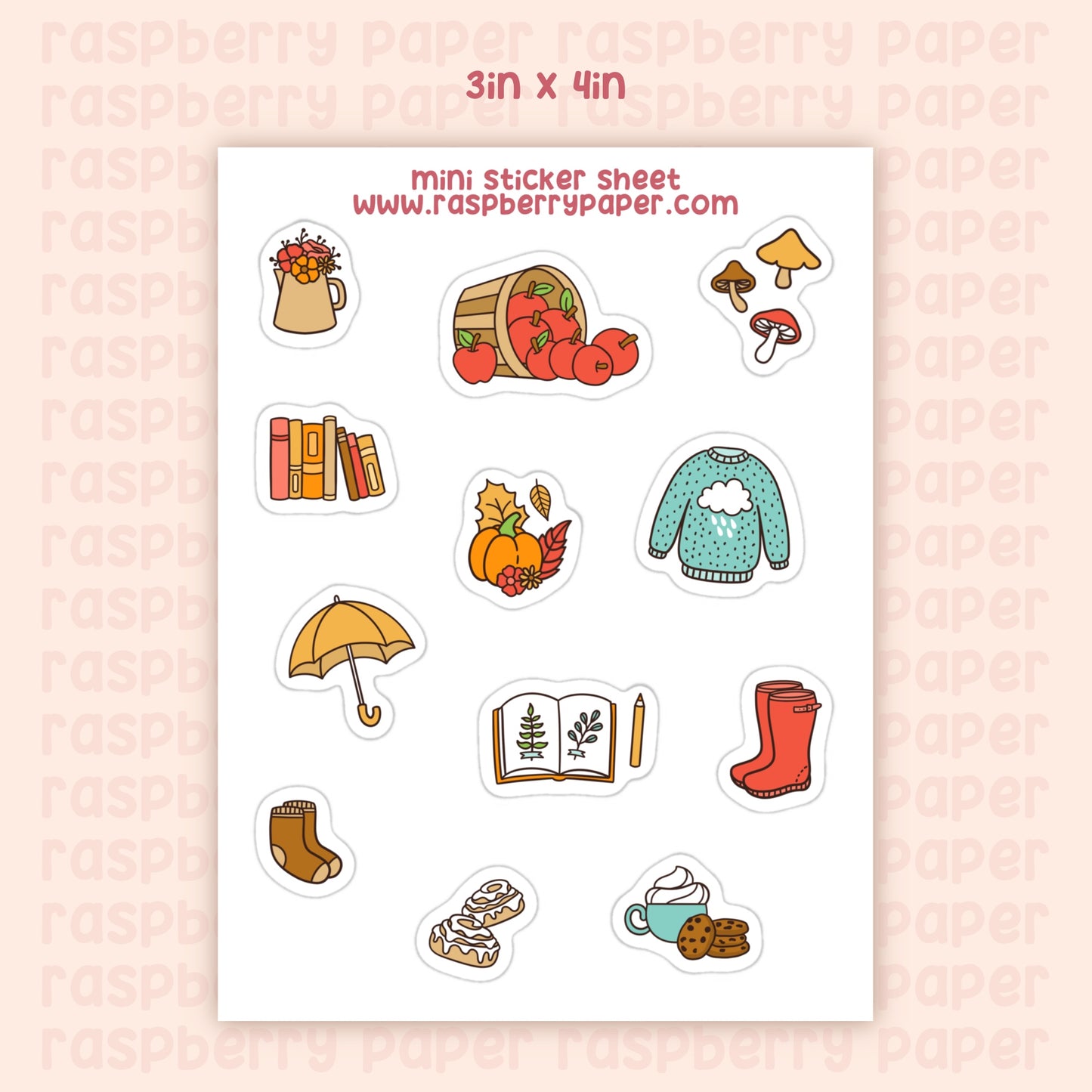 Hello Autumn Sticker Sheet