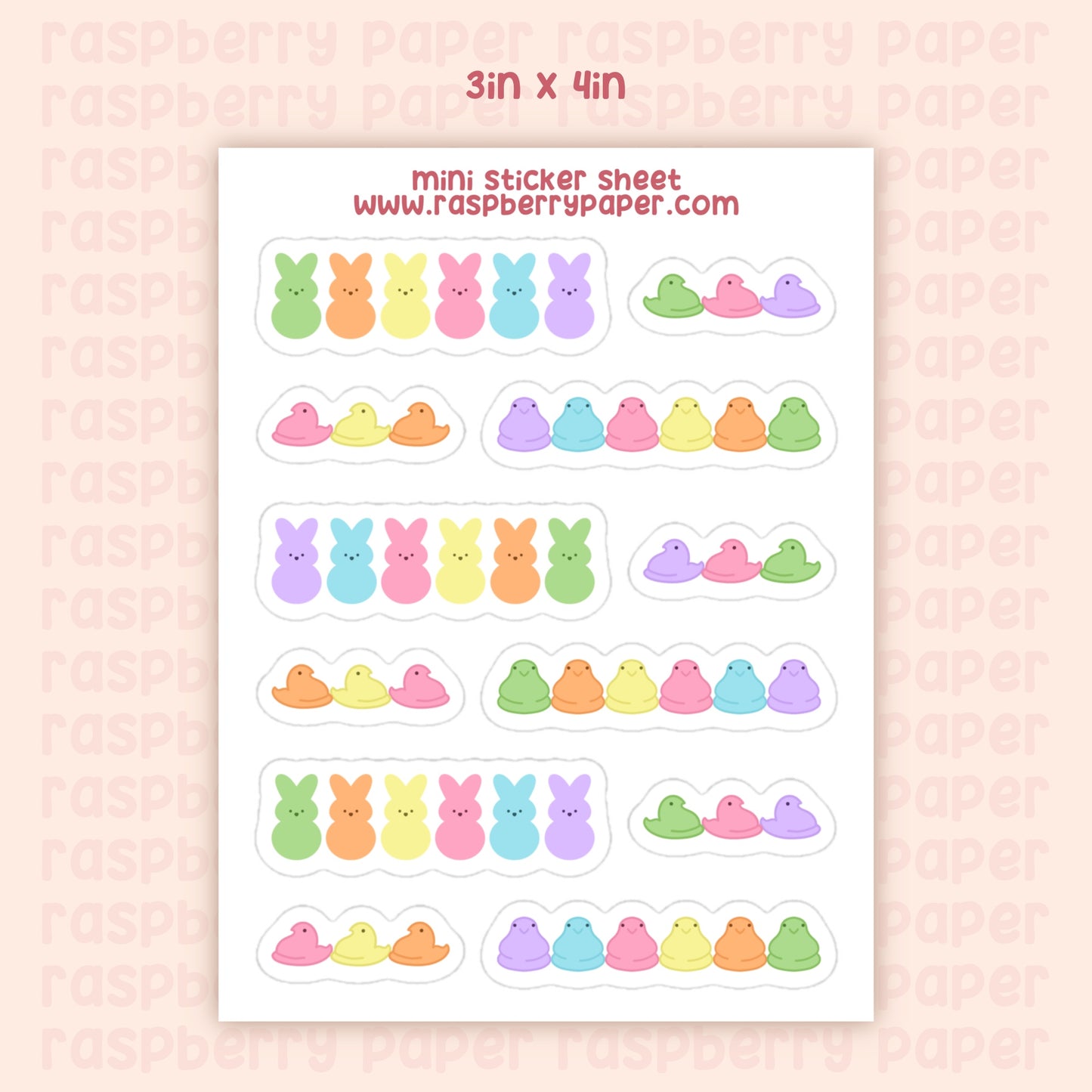 Peeps Mini Sticker Sheet