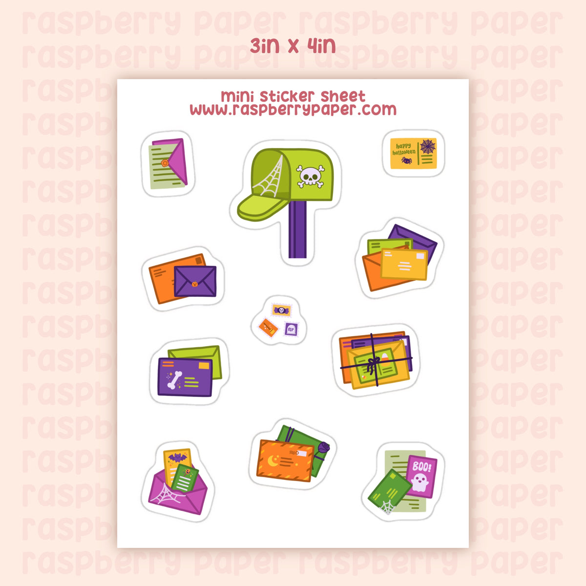 Halloween Mail Mini Sticker Sheet