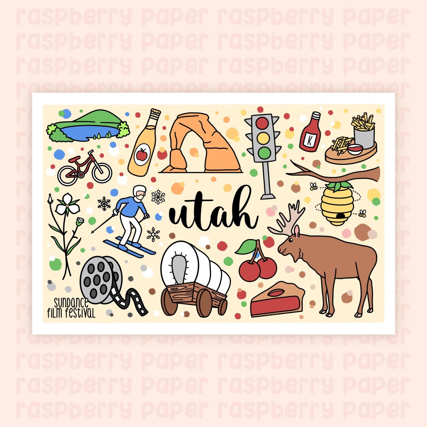 Utah State Postcard