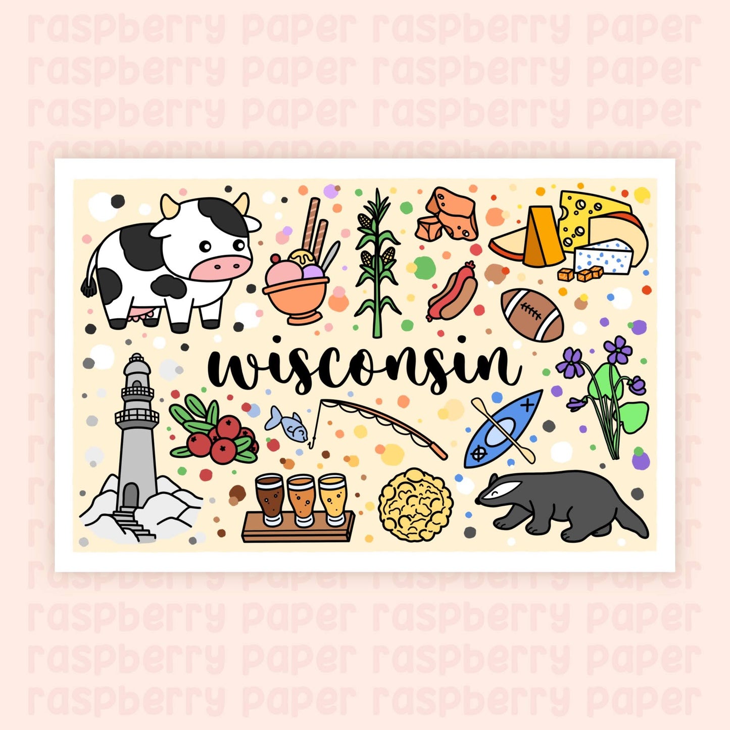 Wisconsin State Postcard