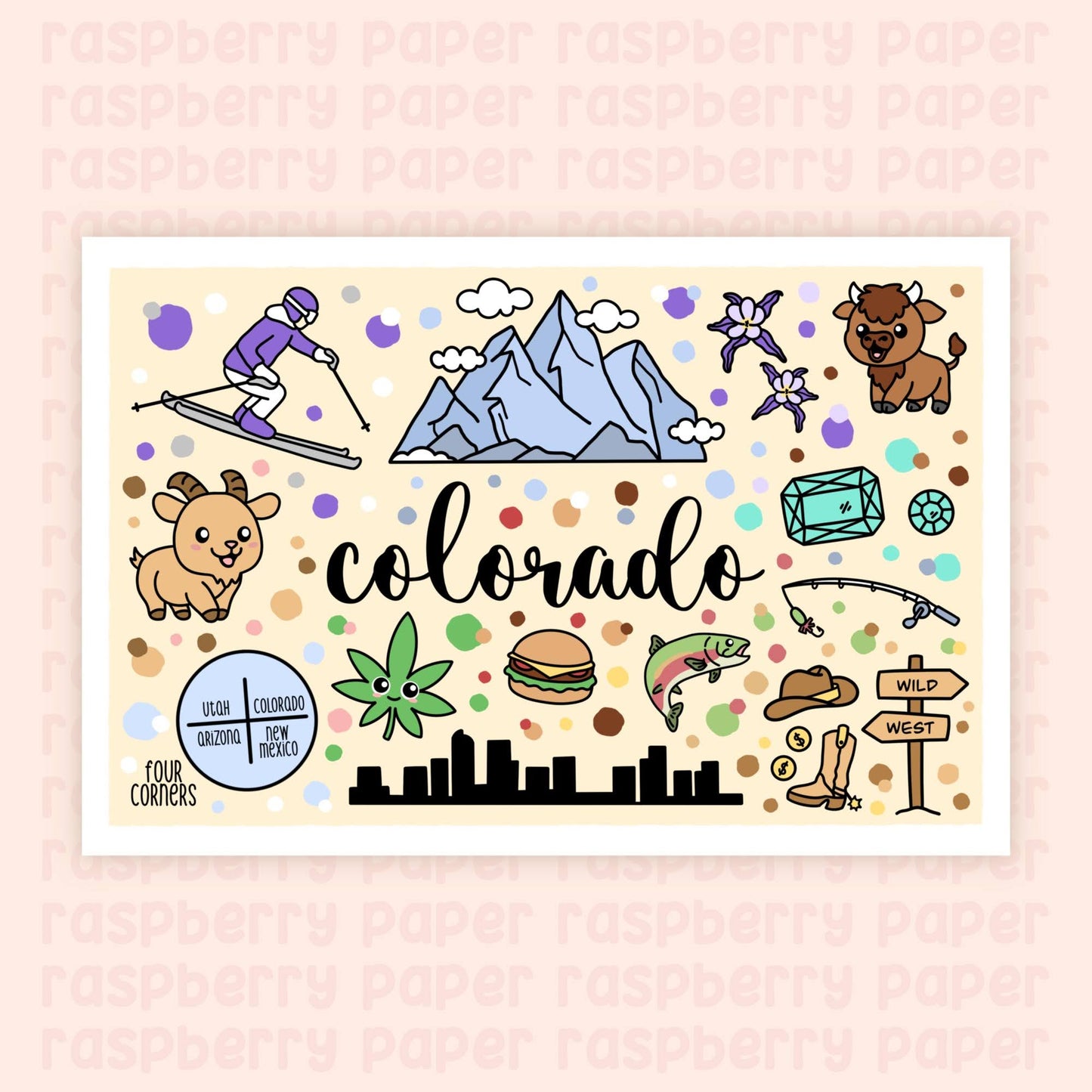 Colorado State Postcard