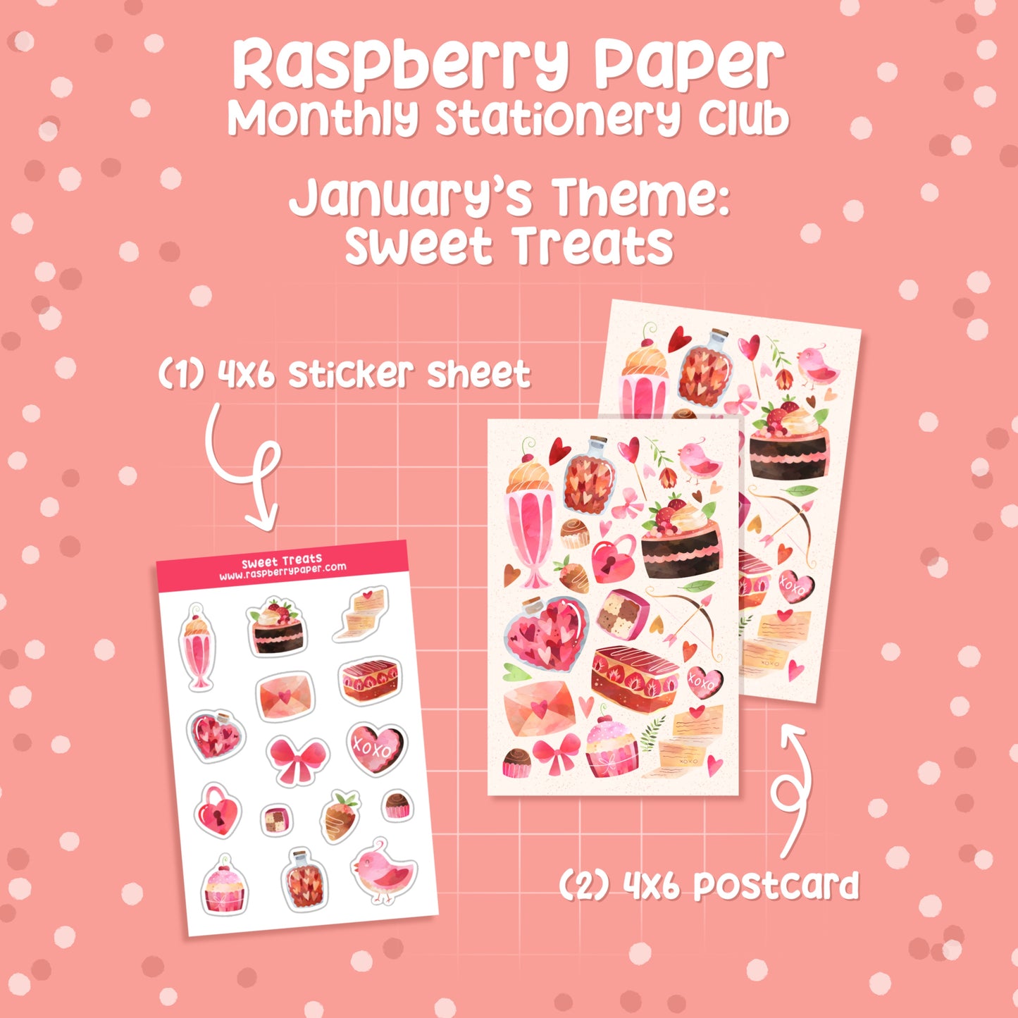 Raspberry Paper Monthly Stationery Club