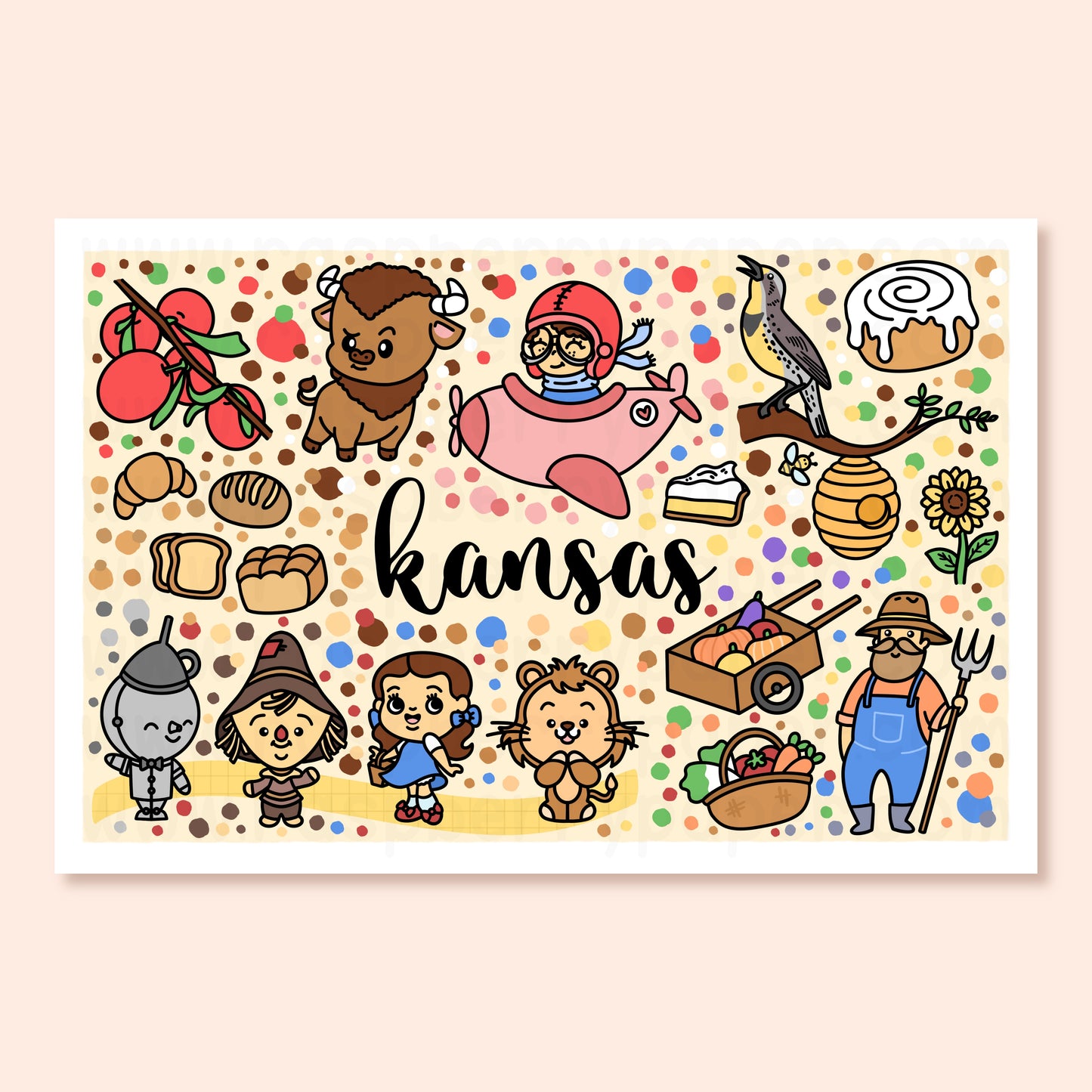 Kansas State Postcard