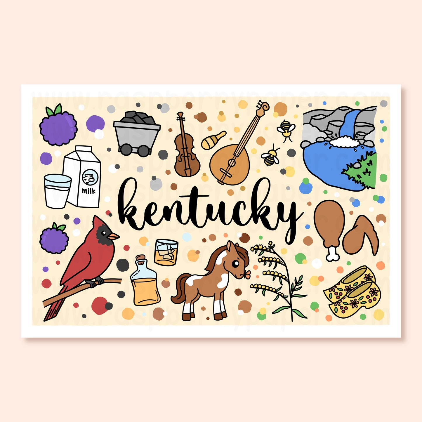 Kentucky State Postcard