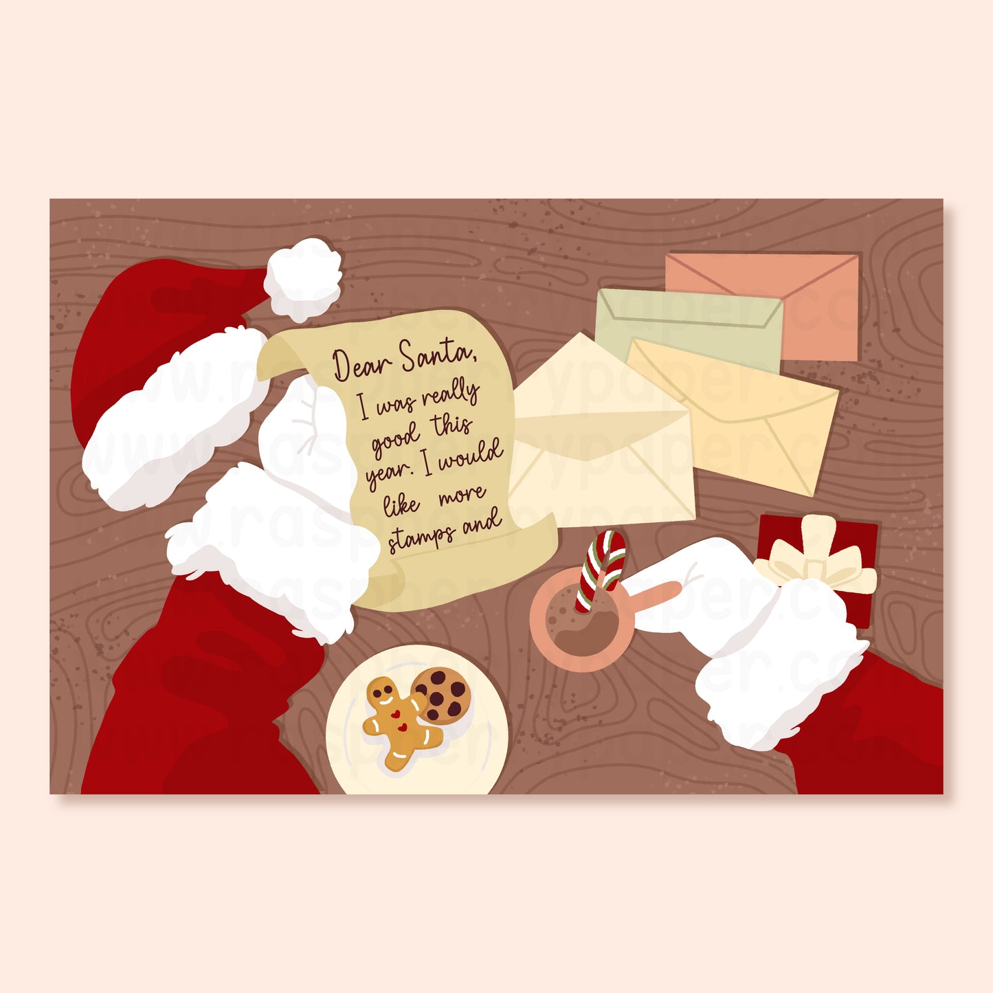 Letters to Santa Postcard