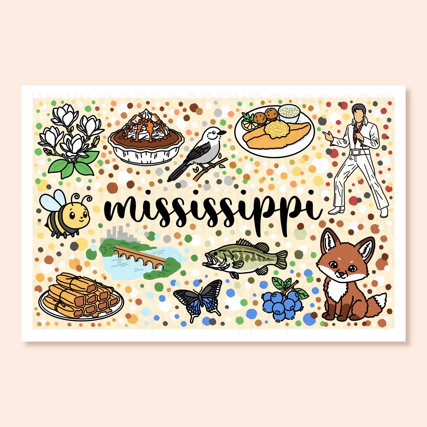 Mississippi State Postcard