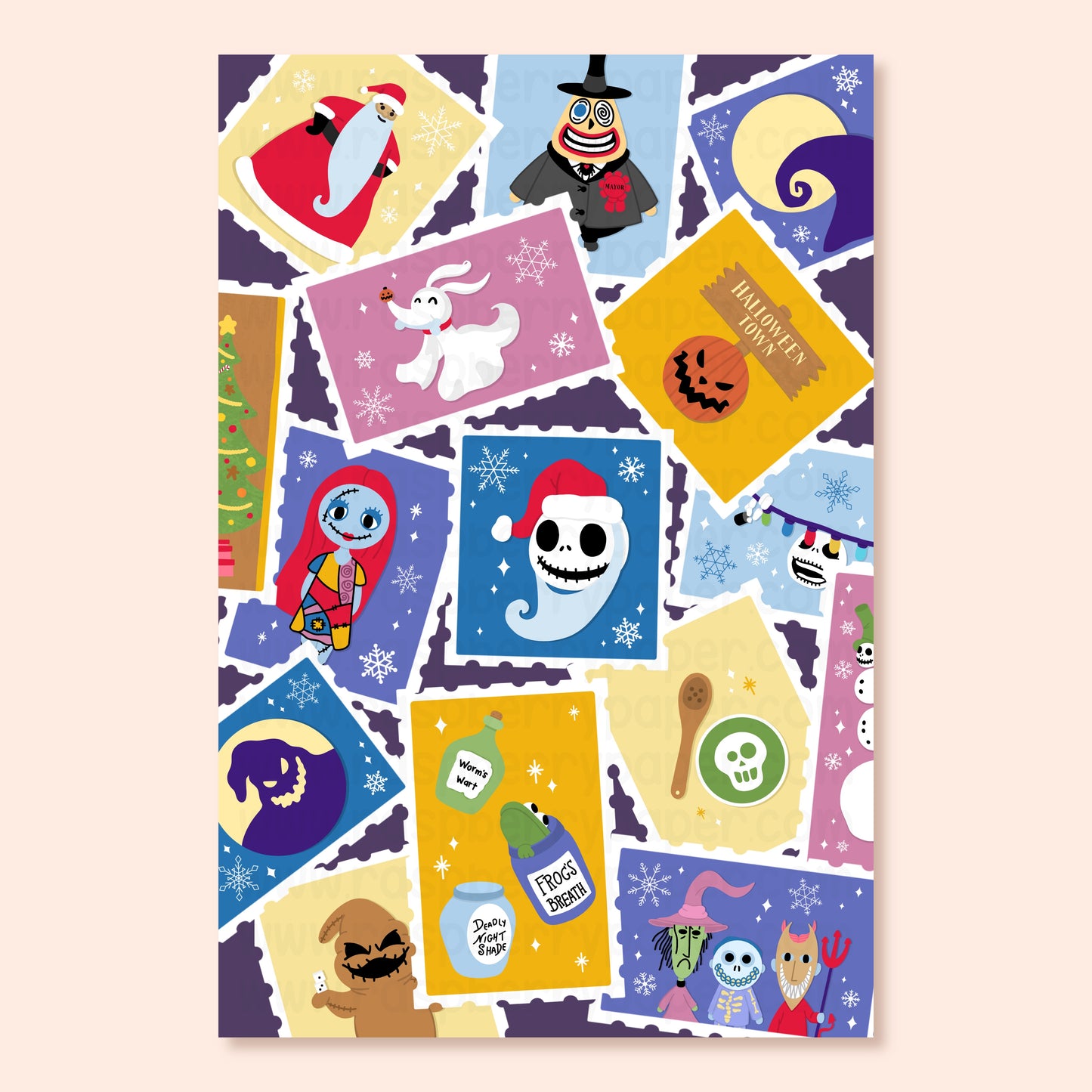 Nightmare Christmas Postcard