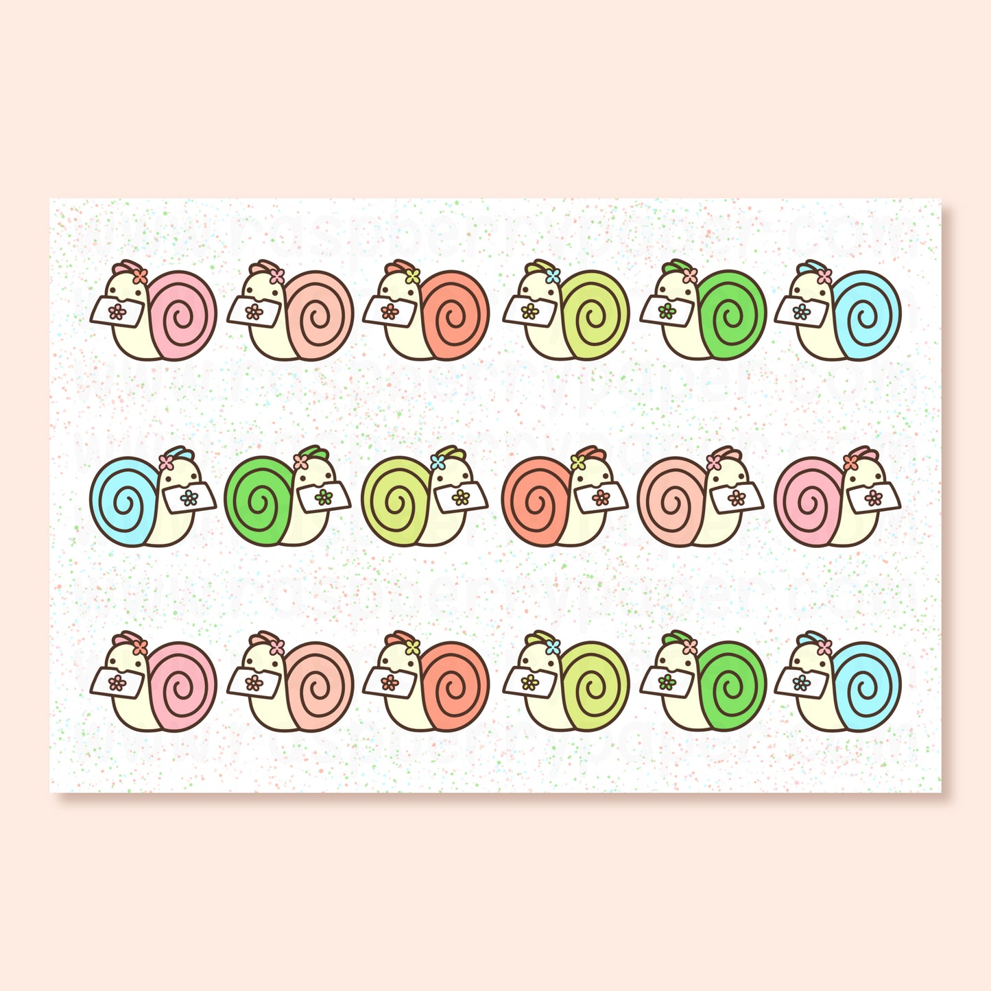 Spring Snails Postcard