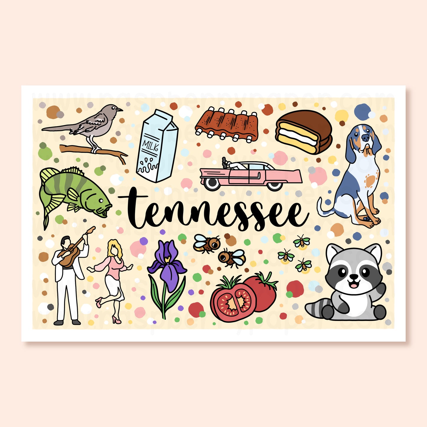 Tennessee State Postcard
