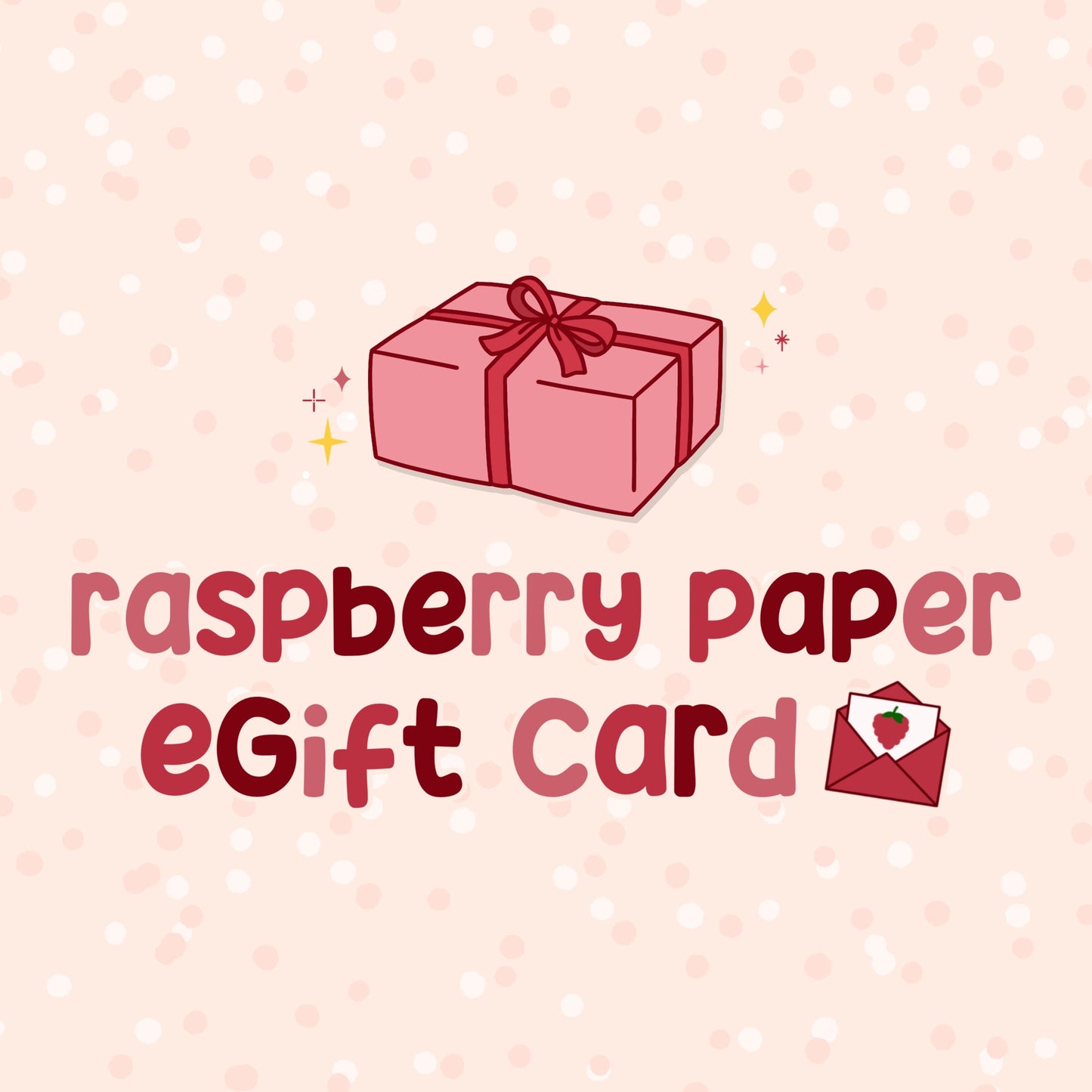Raspberry Paper Gift Card