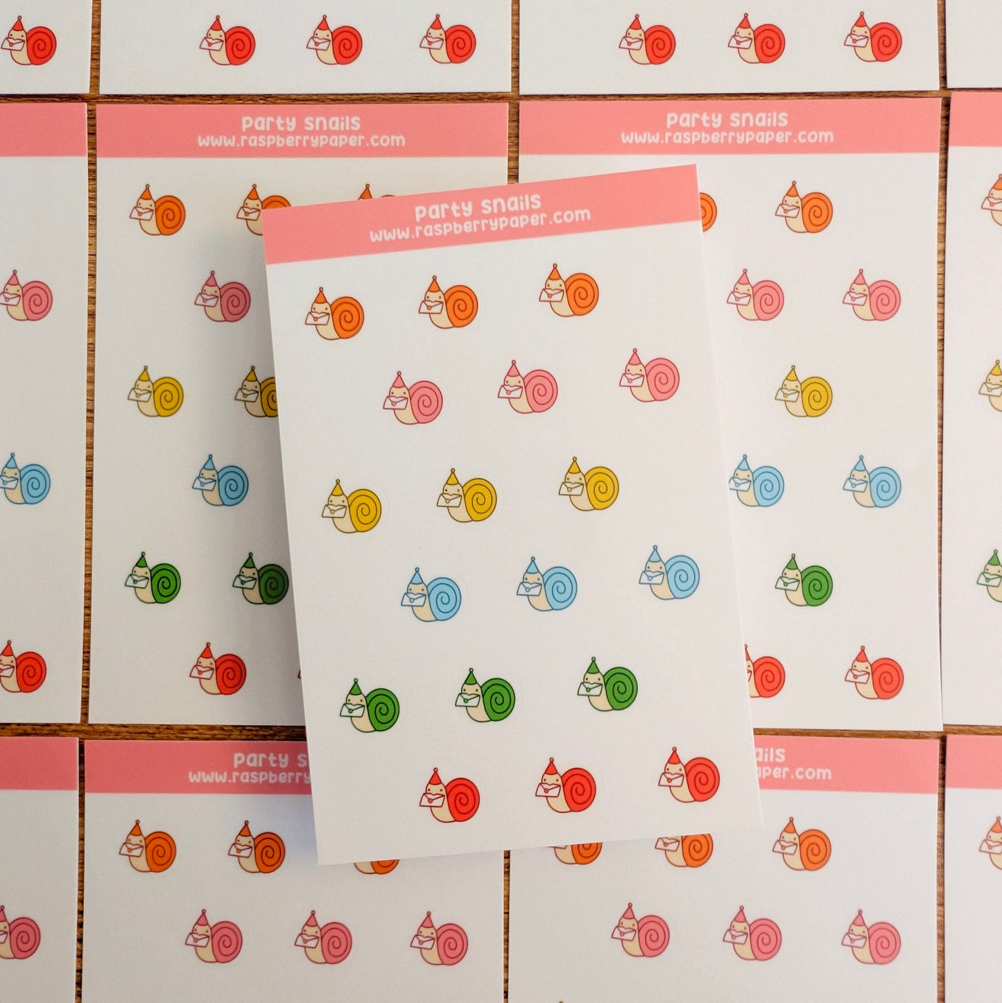 Party Snails Sticker Sheet