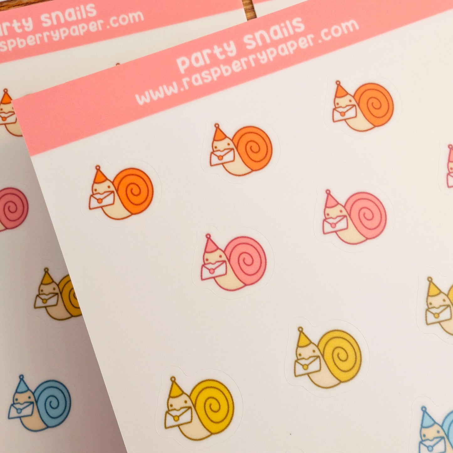 Party Snails Sticker Sheet