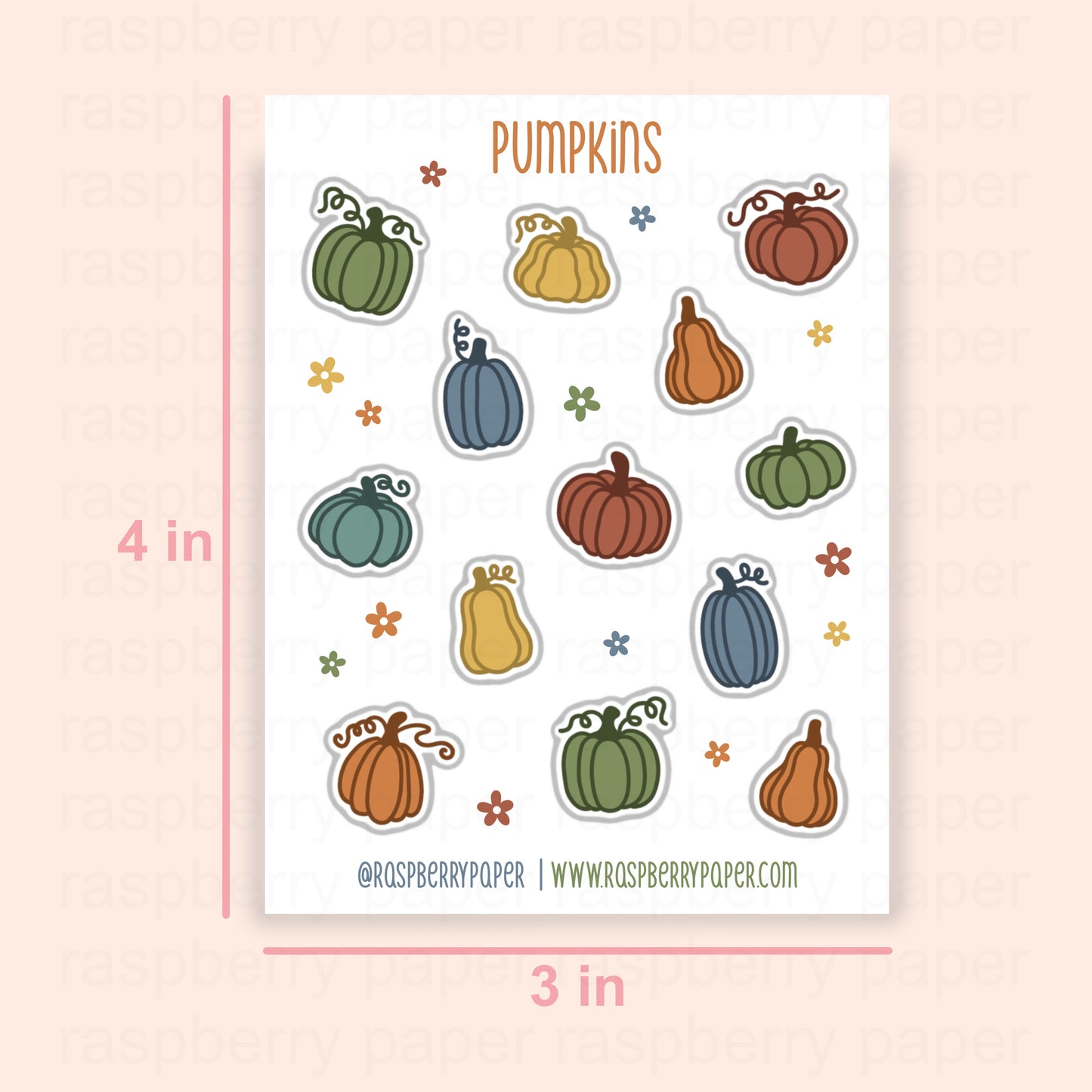 Pumpkins Sticker Sheet