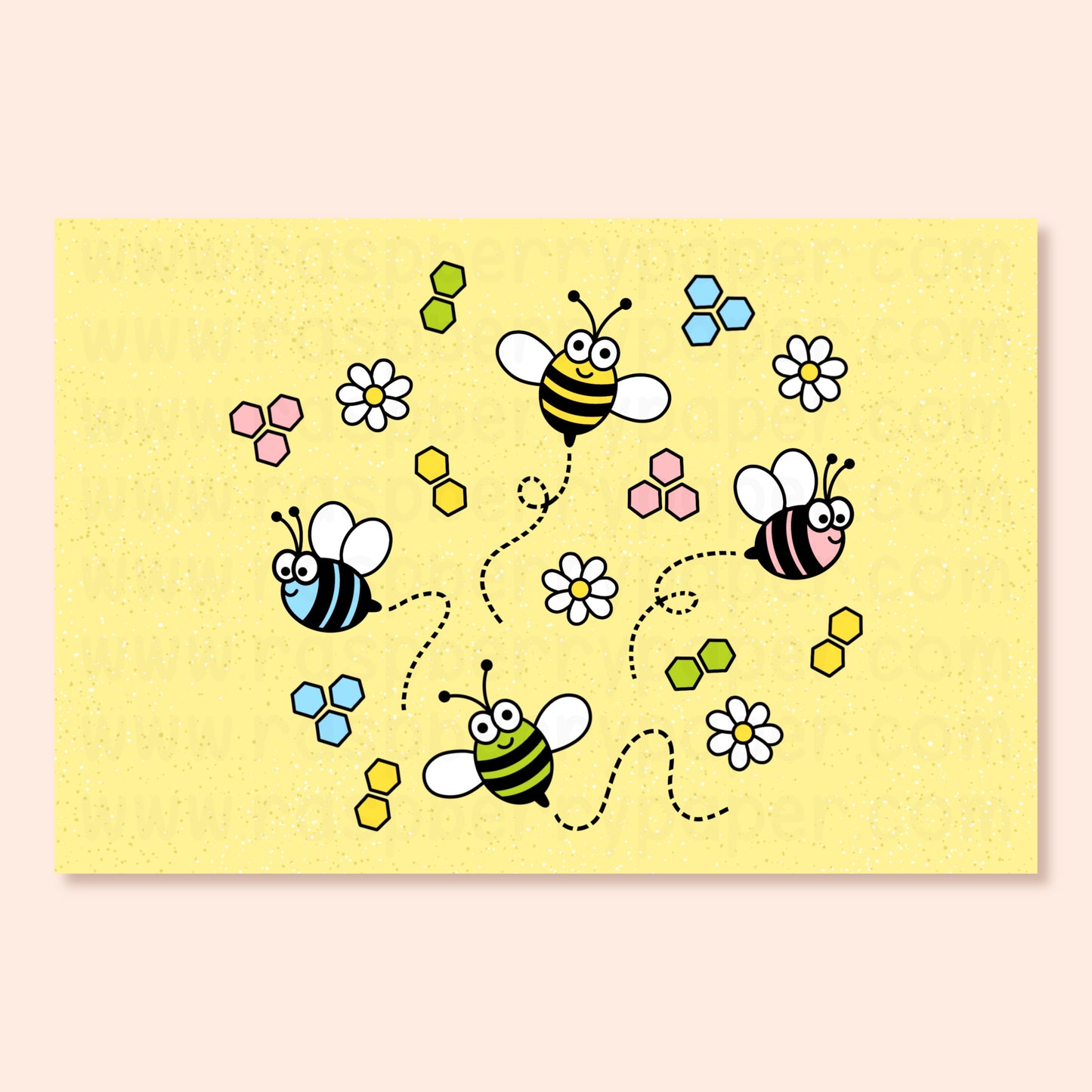 Bees Postcard