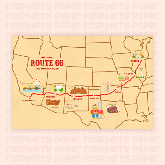 Route 66 Postcard