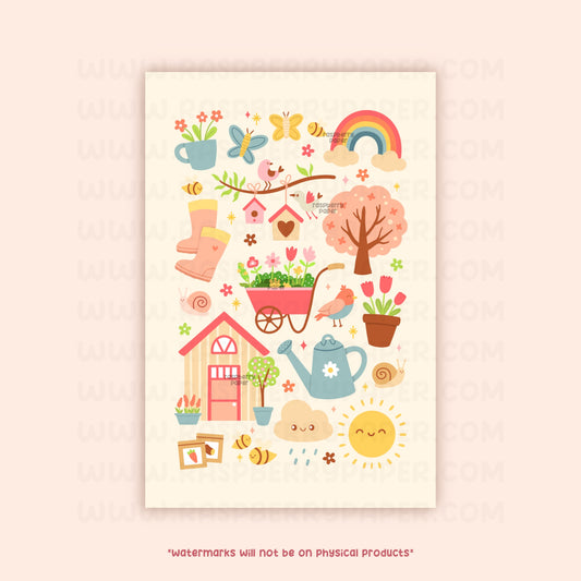 Spring Days Postcard