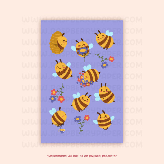 Honeybees Postcard