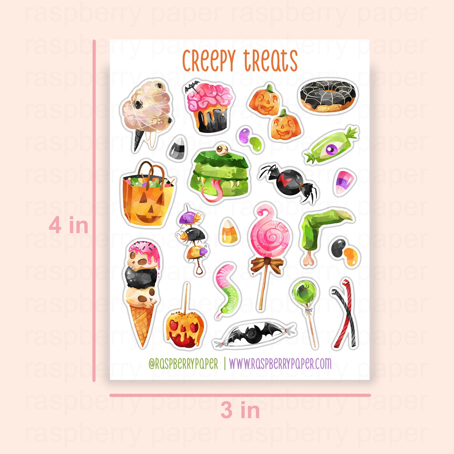 Creepy Treats Sticker Sheet