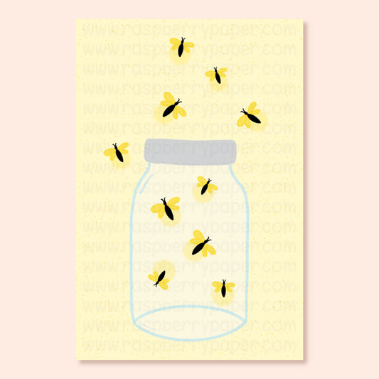 Fireflies Postcard