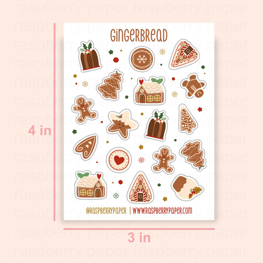 Gingerbread Sticker Sheet