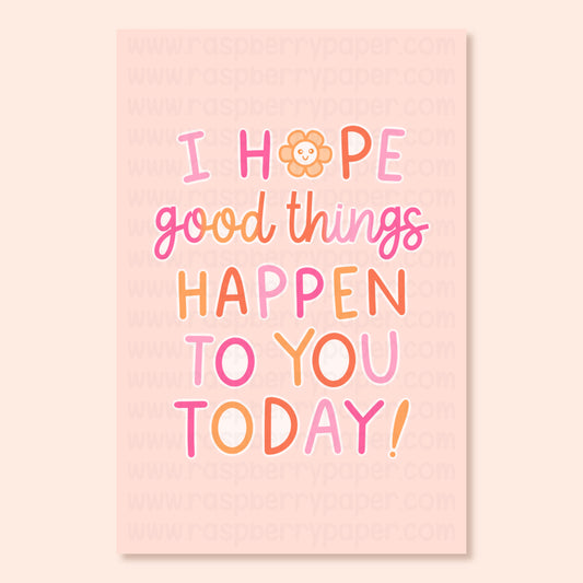 Good Things Postcard