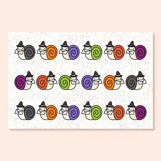 Halloween Snails Postcard