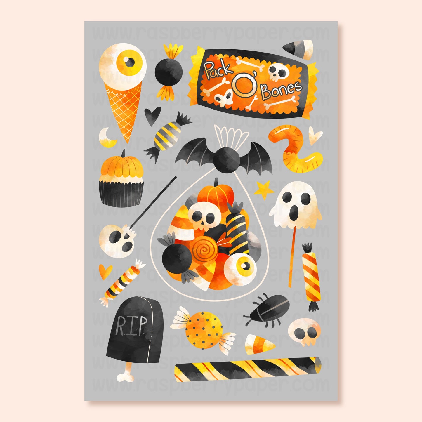 Halloween Sweets Vol II Postcard