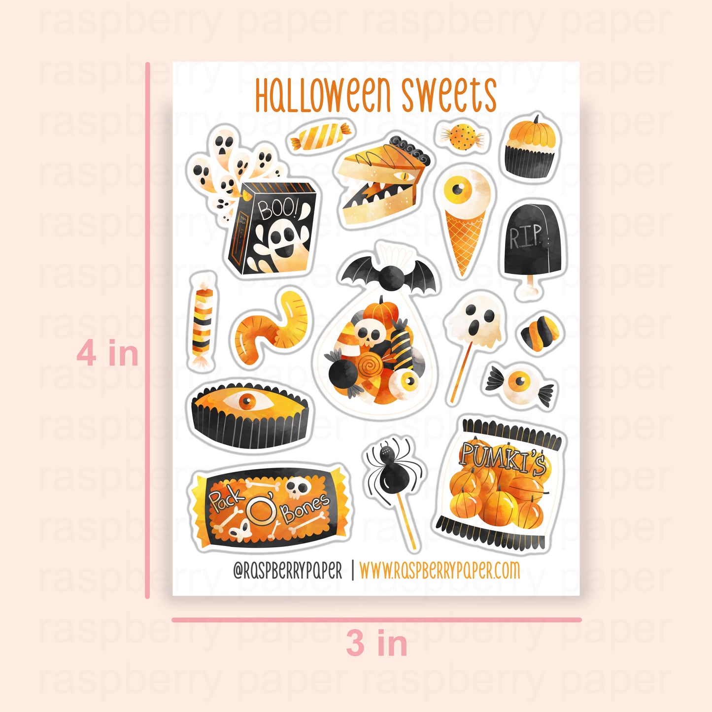 Halloween Sweets Sticker Sheet