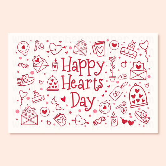 Happy Hearts Day Postcard