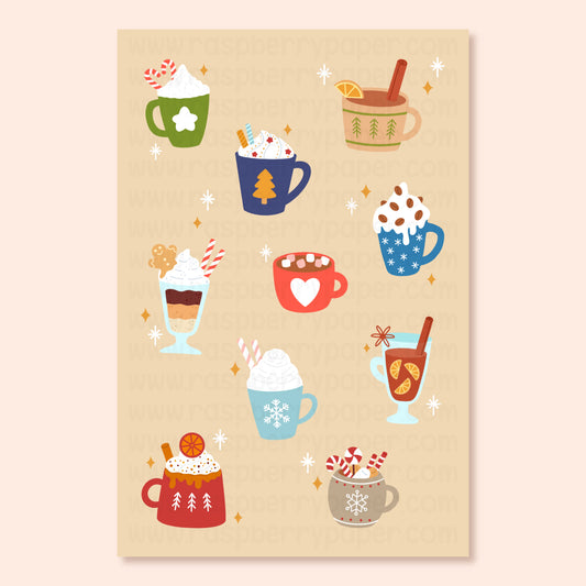 Holiday Drinks Postcard