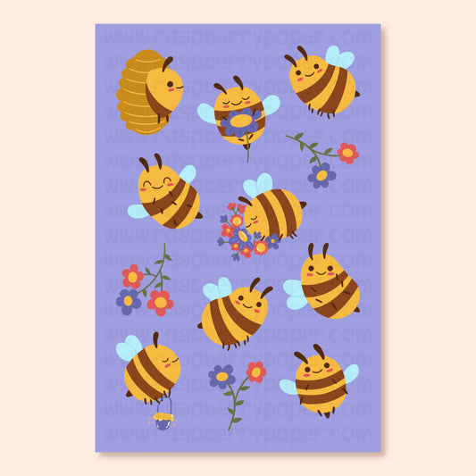 Honeybees Postcard