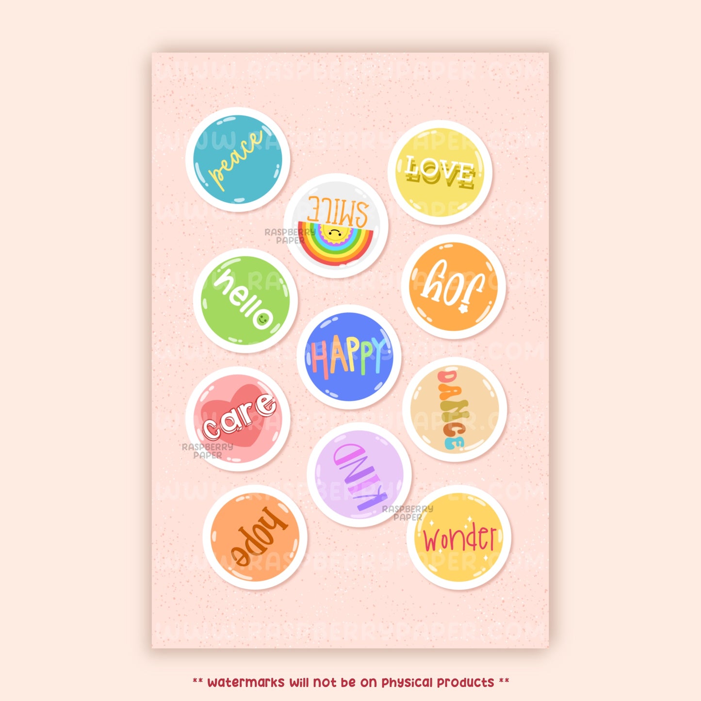 Happy Buttons Postcard
