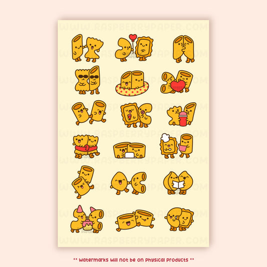 Pasta Friends Postcard
