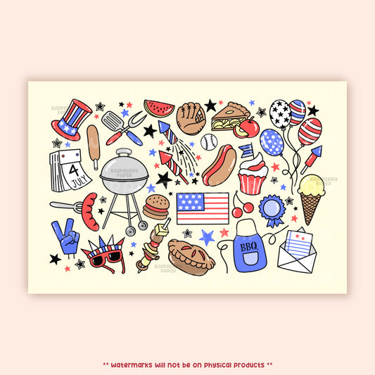 Fourth Of July Postcard