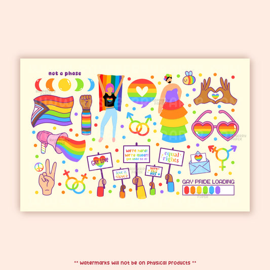 Pride Doodle 2.0 Postcard